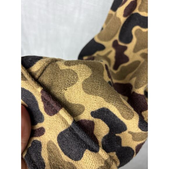 Vintage Woolrich Camoflauge Duck Camo Frog Skin 100% Wool Button Size L Made USA - Picture 7 of 11